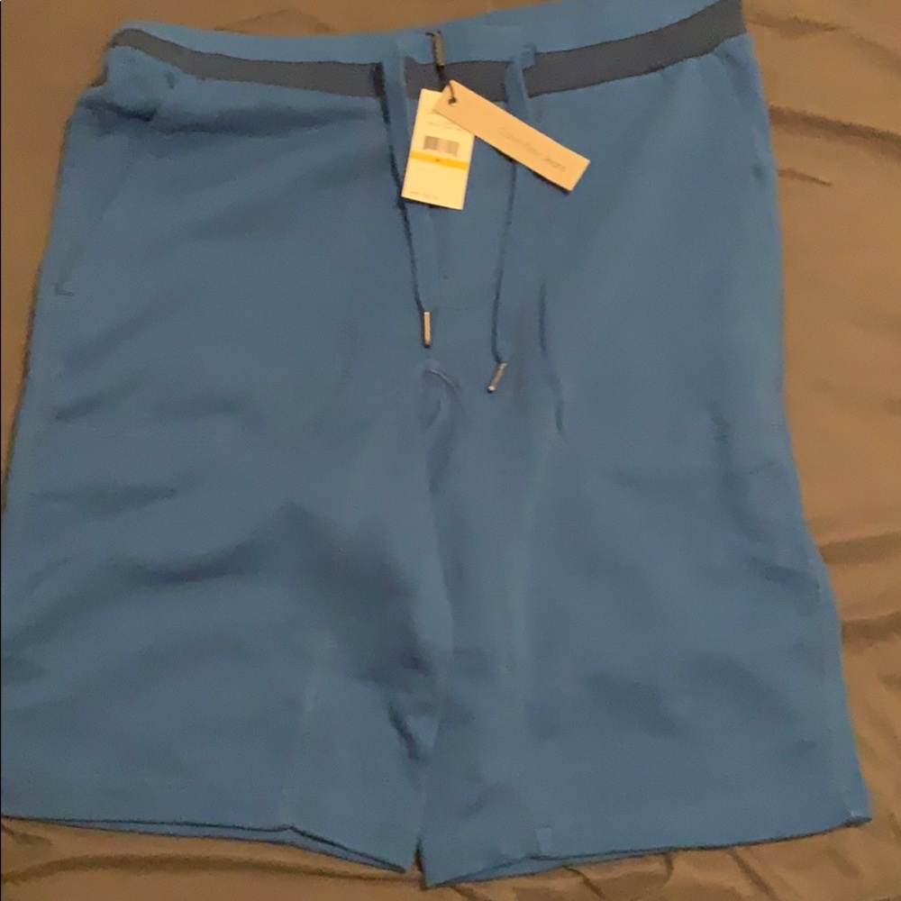 Blue Calvin Klein sweat shorts